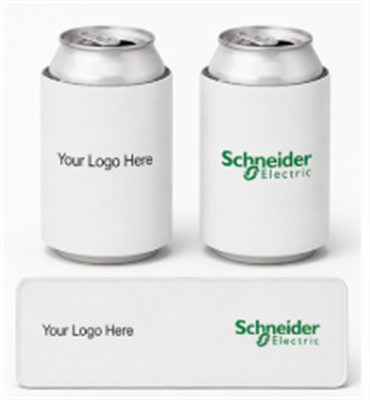 Slap N Wrap Beverage Insulator White or Gray Background